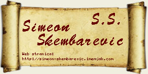 Simeon Škembarević vizit kartica
